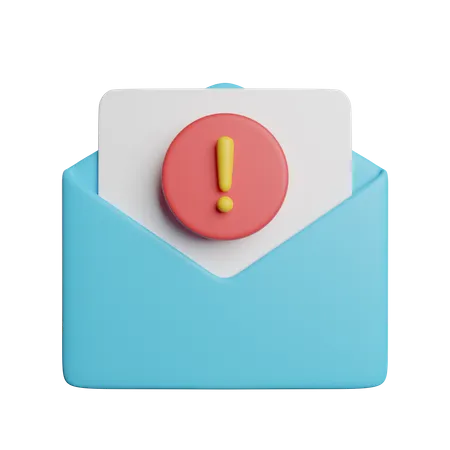 Email d'alerte  3D Icon