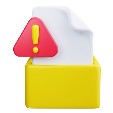 Alerte e-mail  3D Icon