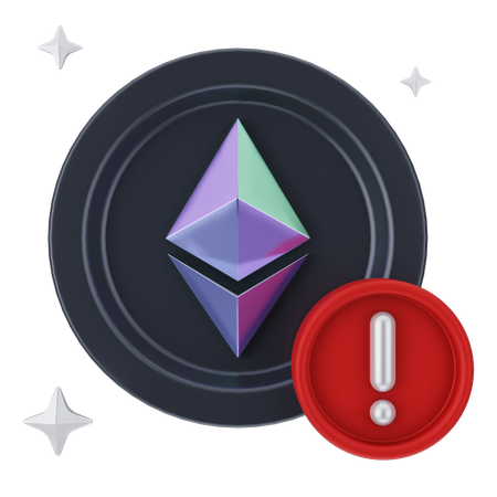 Alerte Ethereum  3D Icon