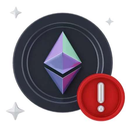 Alerte Ethereum  3D Icon