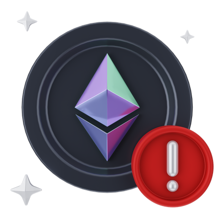 Alerte Ethereum  3D Icon