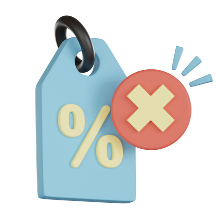 Alerte d'étiquette de réduction  3D Icon