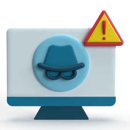 Alerte à la fraude  3D Icon