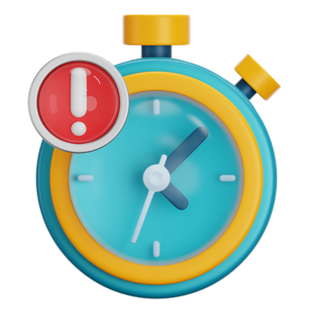 Alerte horaire  3D Icon