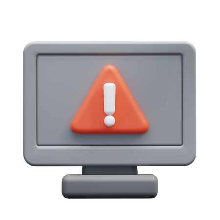 Alerte informatique  3D Icon