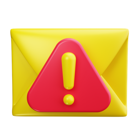 Alerte mail  3D Icon