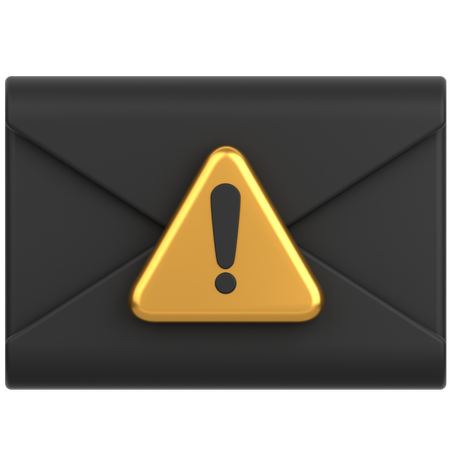 Alerte mail  3D Icon