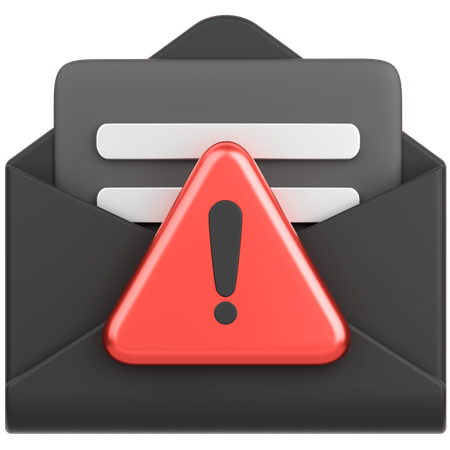 Alerte mail  3D Icon