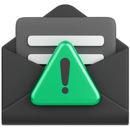 Alerte mail  3D Icon