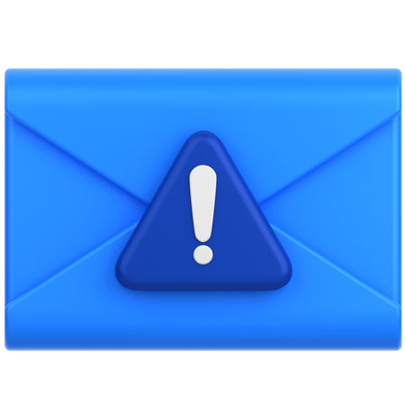 Alerte mail  3D Icon