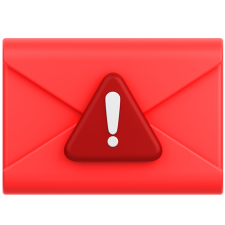 Alerte mail  3D Icon