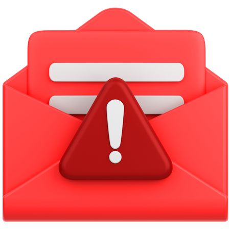 Alerte mail  3D Icon