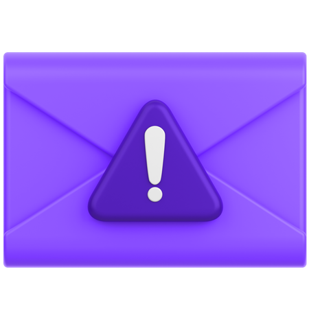 Alerte mail  3D Icon