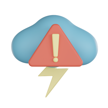 Alerte météo  3D Icon