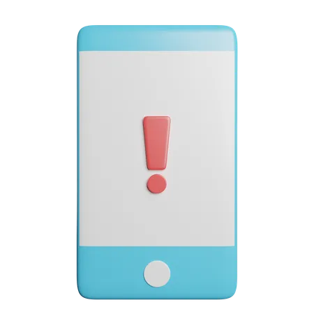 Alerte mobile  3D Icon