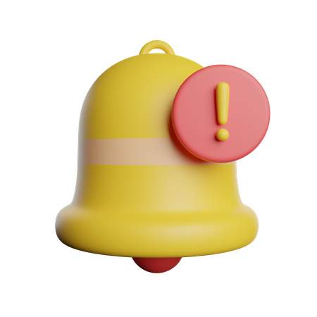 Notification d'alerte  3D Icon