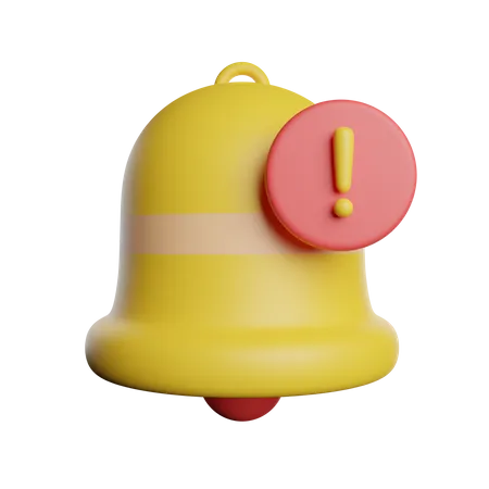 Notification d'alerte  3D Icon