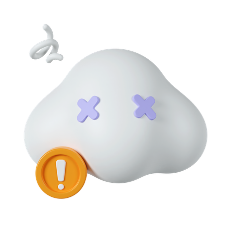 Alerte nuage  3D Icon