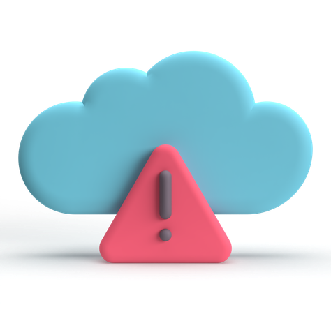 Alerte nuage  3D Icon