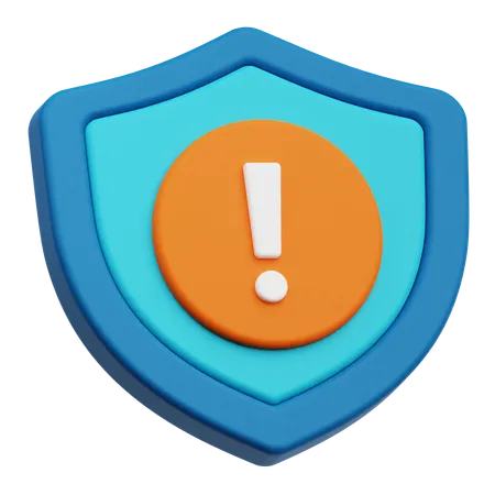 Alerte de protection  3D Icon