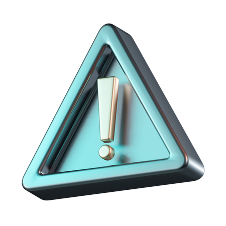 Panneau d'alerte  3D Icon