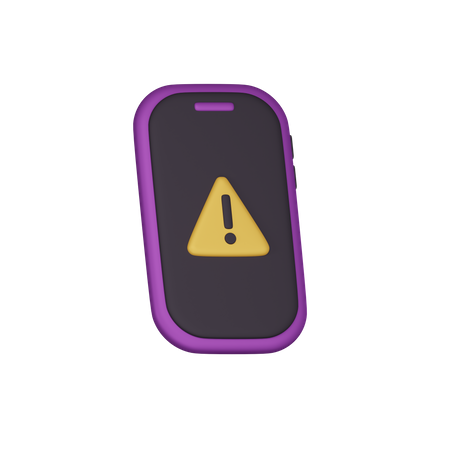 Alerte smartphone  3D Icon