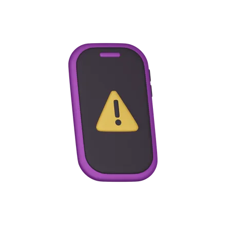 Alerte smartphone  3D Icon