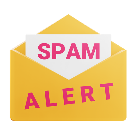 Alerte spam  3D Icon