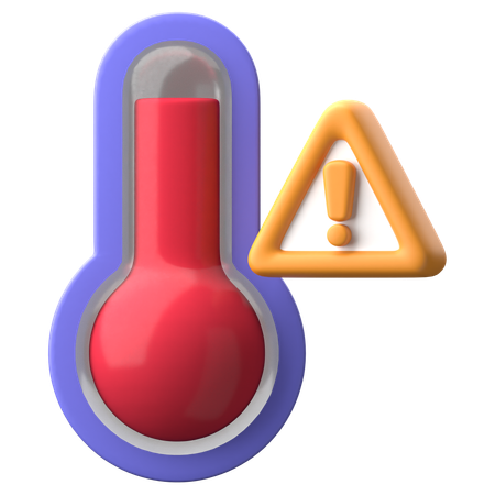 Alerte de surchauffe  3D Icon