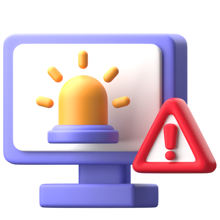 Alerte système  3D Icon