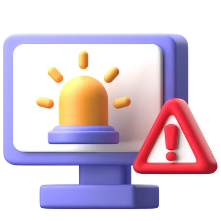 Alerte système  3D Icon