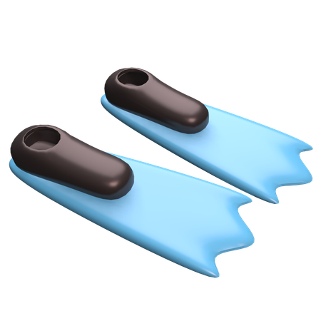 Aletas de buceo  3D Icon