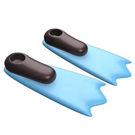 Aletas de buceo  3D Icon