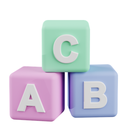 Alfabet Cube  3D Icon