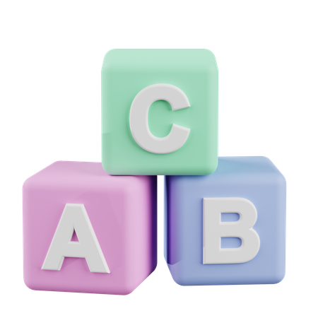 Alfabet Cube  3D Icon