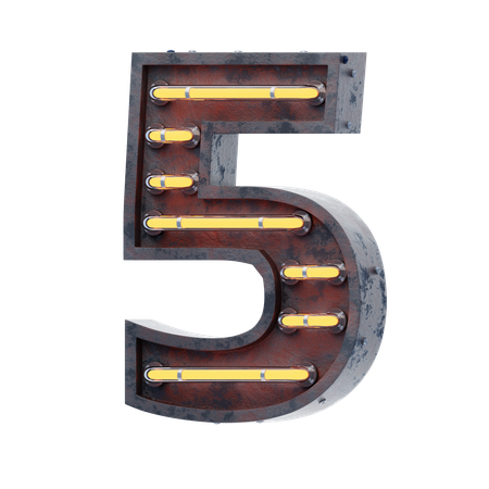 Alfabeto 5  3D Icon