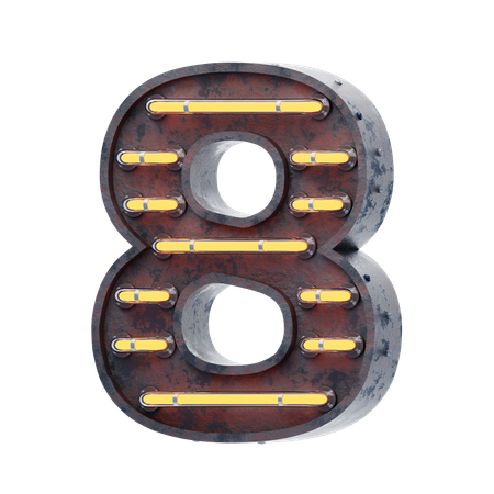 Alfabeto 8  3D Icon