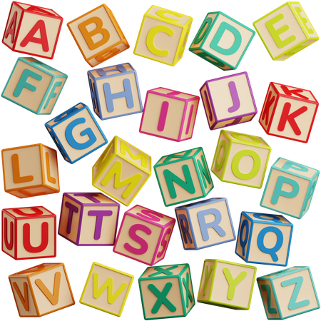 Alfabeto de A a Z  3D Icon