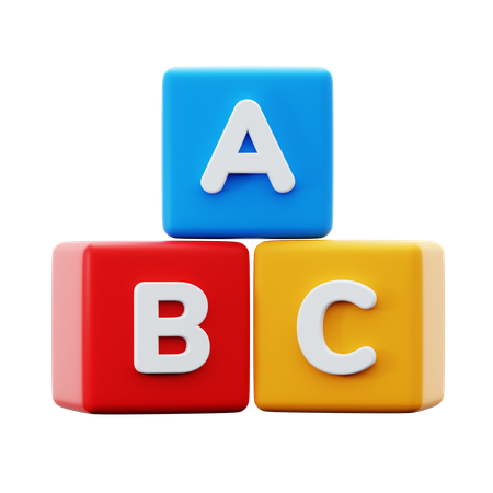 Alfabeto abc  3D Icon