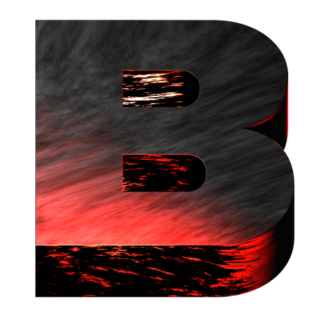 Alfabeto b  3D Icon