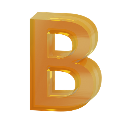 Alfabeto b  3D Icon