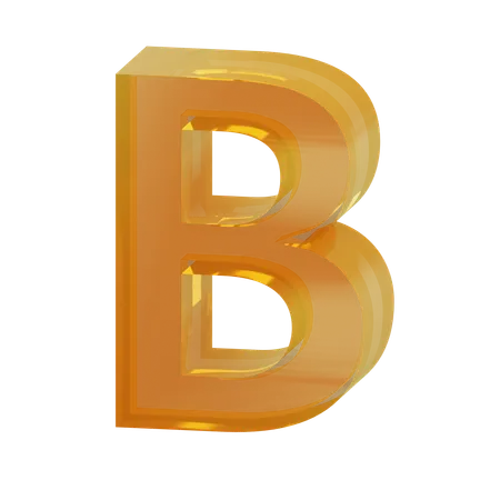 Alfabeto b  3D Icon