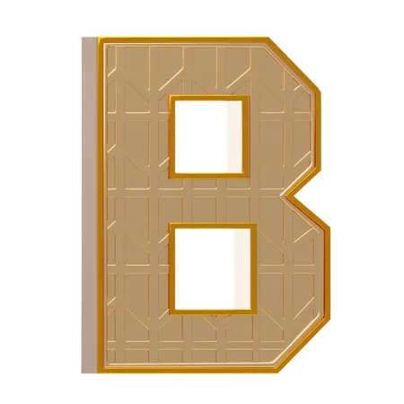 Alfabeto b  3D Icon