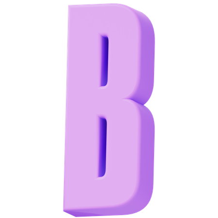 Alfabeto b  3D Icon