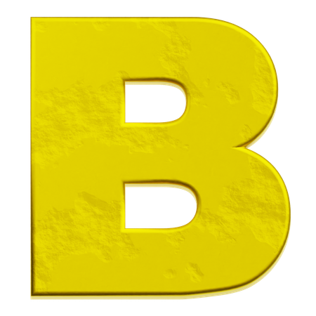 Alfabeto b  3D Icon