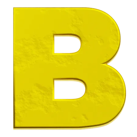 Alfabeto b  3D Icon