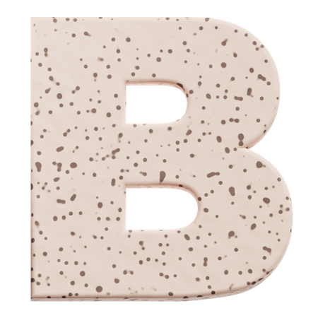 Alfabeto b  3D Icon