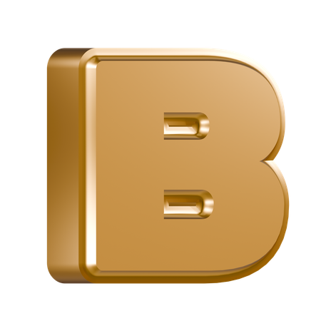 Alfabeto b  3D Icon