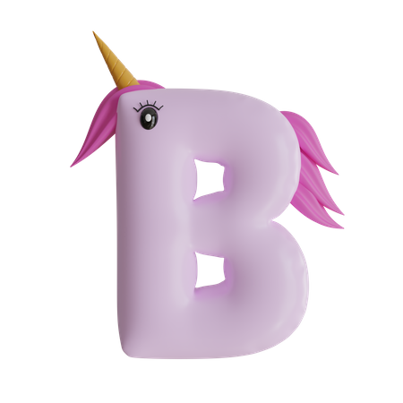 Alfabeto b  3D Icon