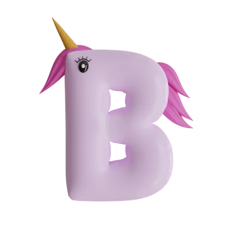 Alfabeto b  3D Icon